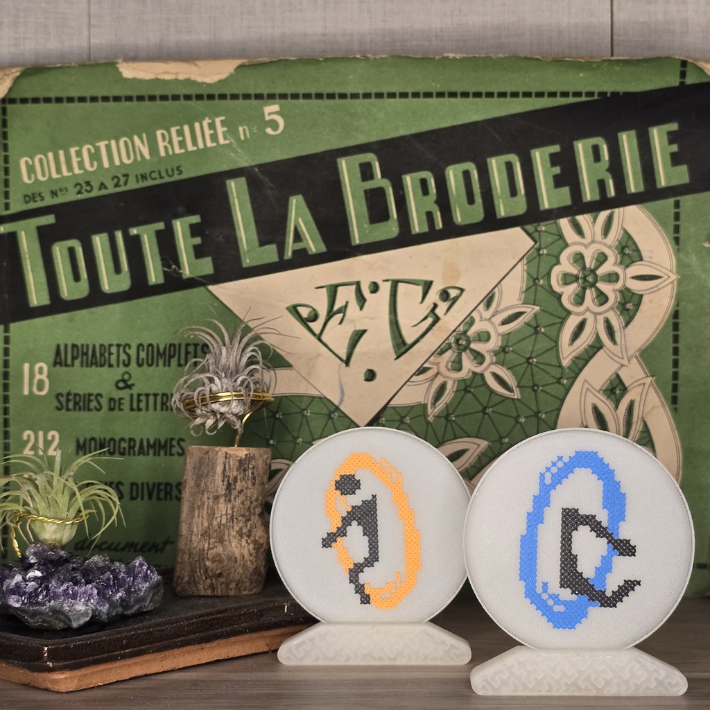 Portail magique bleu_Impression 3D 8cm