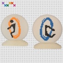 Portail magique orange_Impression 3D 8cm